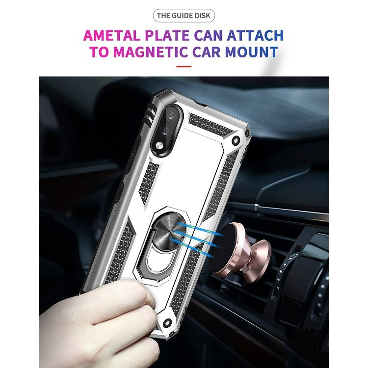 For LG K22 Shockproof TPU + PC Protective Case with 360 Degree Rotating Holder
