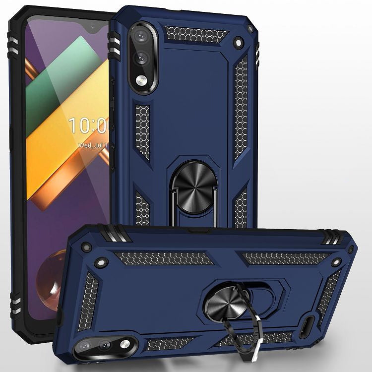 For LG K22 Shockproof TPU + PC Protective Case with 360 Degree Rotating Holder