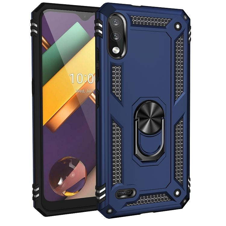 For LG K22 Shockproof TPU + PC Protective Case with 360 Degree Rotating Holder