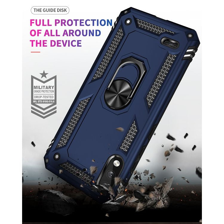 For LG K22 Shockproof TPU + PC Protective Case with 360 Degree Rotating Holder