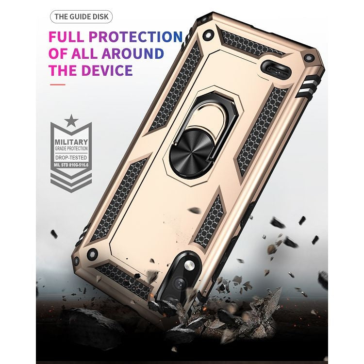 For LG K22 Shockproof TPU + PC Protective Case with 360 Degree Rotating Holder