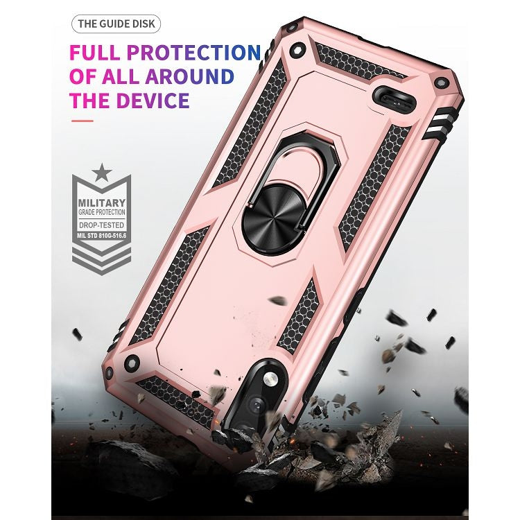 For LG K22 Shockproof TPU + PC Protective Case with 360 Degree Rotating Holder