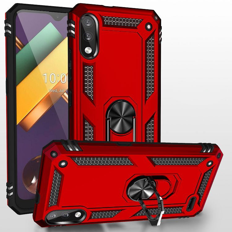 For LG K22 Shockproof TPU + PC Protective Case with 360 Degree Rotating Holder