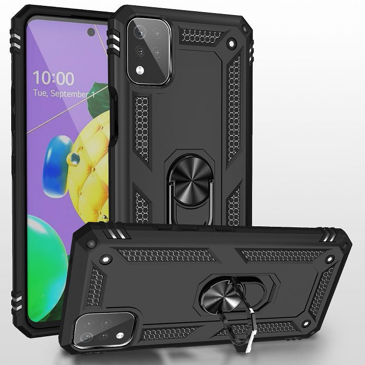 For LG K53 Shockproof TPU + PC Protective Case with 360 Degree Rotating Holder