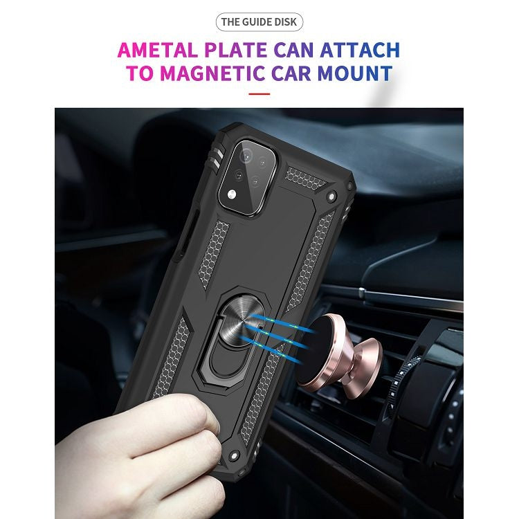 For LG K53 Shockproof TPU + PC Protective Case with 360 Degree Rotating Holder
