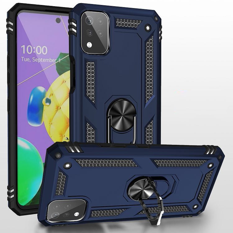 For LG K53 Shockproof TPU + PC Protective Case with 360 Degree Rotating Holder