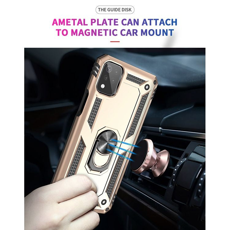 For LG K53 Shockproof TPU + PC Protective Case with 360 Degree Rotating Holder