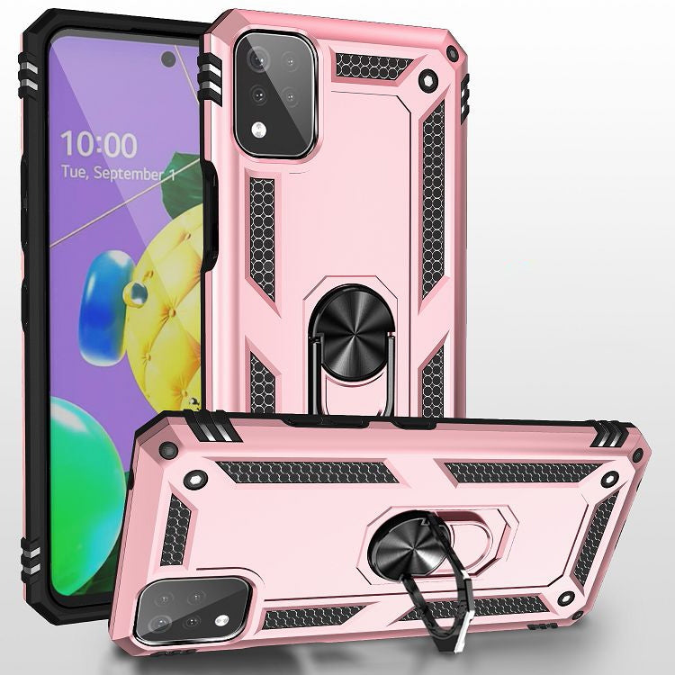 For LG K53 Shockproof TPU + PC Protective Case with 360 Degree Rotating Holder