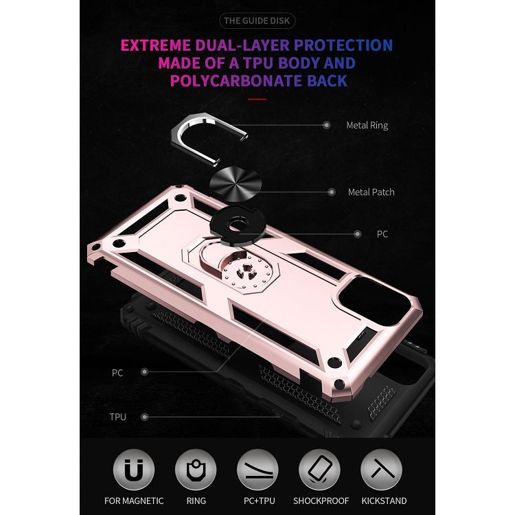 For LG K53 Shockproof TPU + PC Protective Case with 360 Degree Rotating Holder