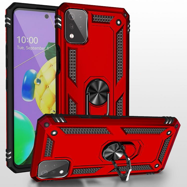 For LG K53 Shockproof TPU + PC Protective Case with 360 Degree Rotating Holder
