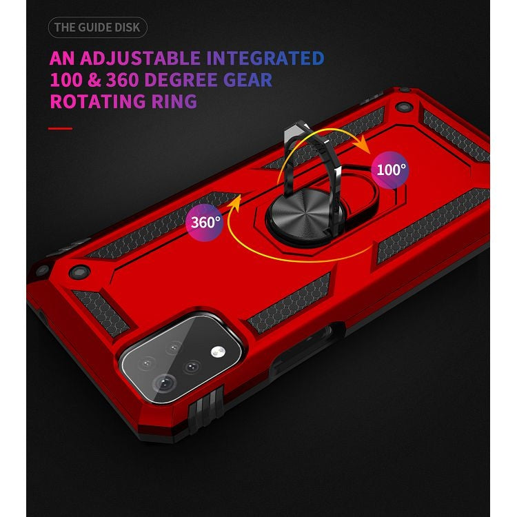 For LG K53 Shockproof TPU + PC Protective Case with 360 Degree Rotating Holder