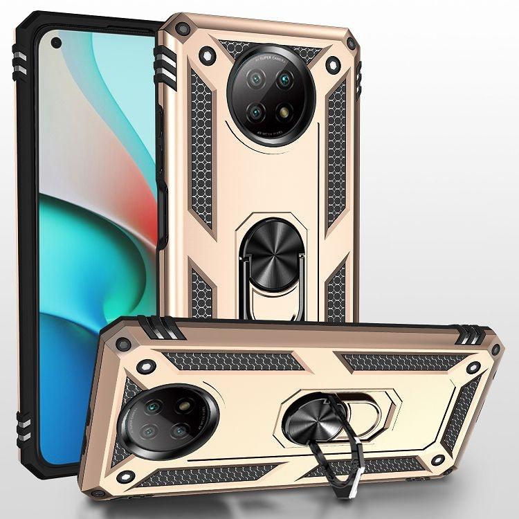 For Xiaomi Redmi Note 9 Shockproof TPU + PC Protective Case with 360 Degree Rotating Holder