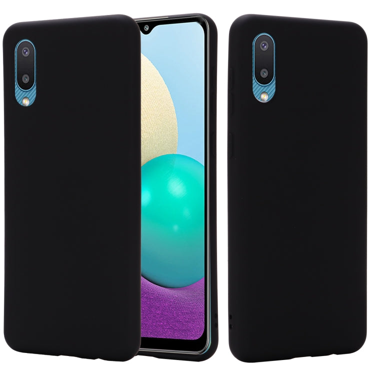 For Samsung Galaxy A02 EU Version Solid Color Liquid Silicone Dropproof Full Coverage Protective Case