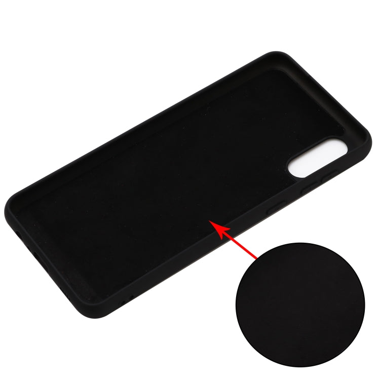 For Samsung Galaxy A02 EU Version Solid Color Liquid Silicone Dropproof Full Coverage Protective Case