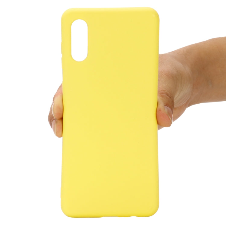For Samsung Galaxy A02 EU Version Solid Color Liquid Silicone Dropproof Full Coverage Protective Case