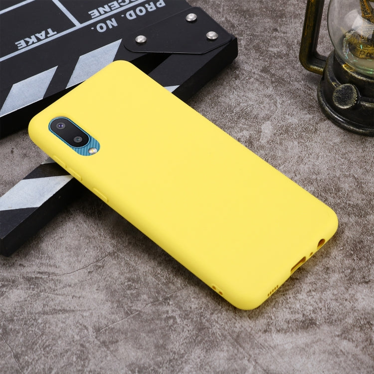 For Samsung Galaxy A02 EU Version Solid Color Liquid Silicone Dropproof Full Coverage Protective Case