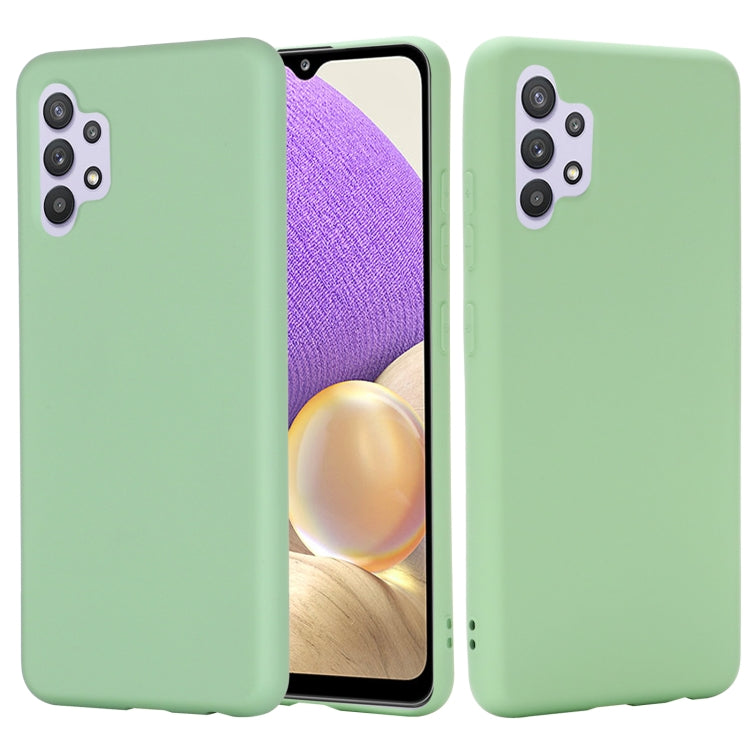 For Samsung Galaxy A32 4G Solid Color Liquid Silicone Dropproof Full Coverage Protective Case