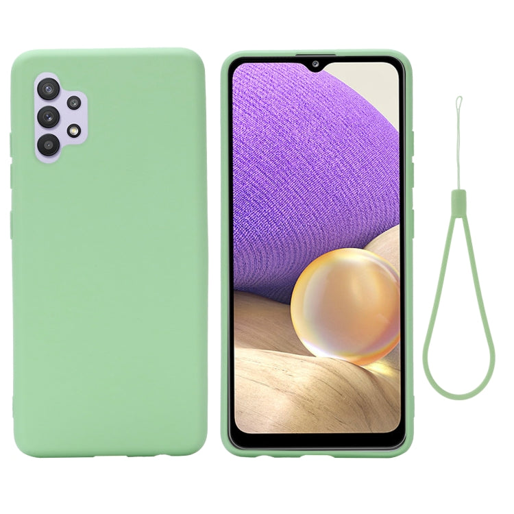 For Samsung Galaxy A32 4G Solid Color Liquid Silicone Dropproof Full Coverage Protective Case