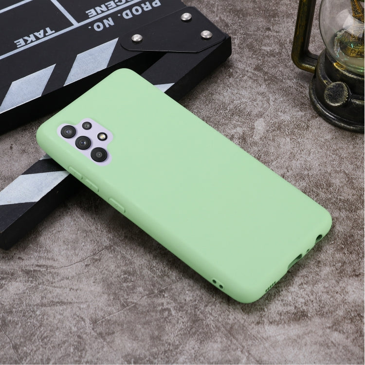 For Samsung Galaxy A32 4G Solid Color Liquid Silicone Dropproof Full Coverage Protective Case