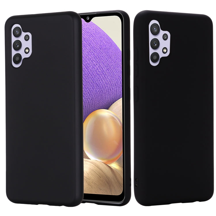 For Samsung Galaxy A32 4G Solid Color Liquid Silicone Dropproof Full Coverage Protective Case