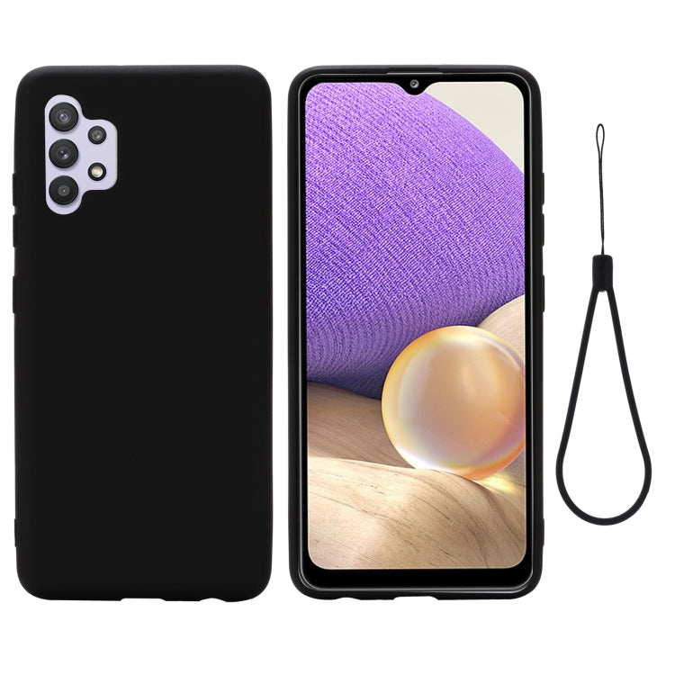 For Samsung Galaxy A32 4G Solid Color Liquid Silicone Dropproof Full Coverage Protective Case