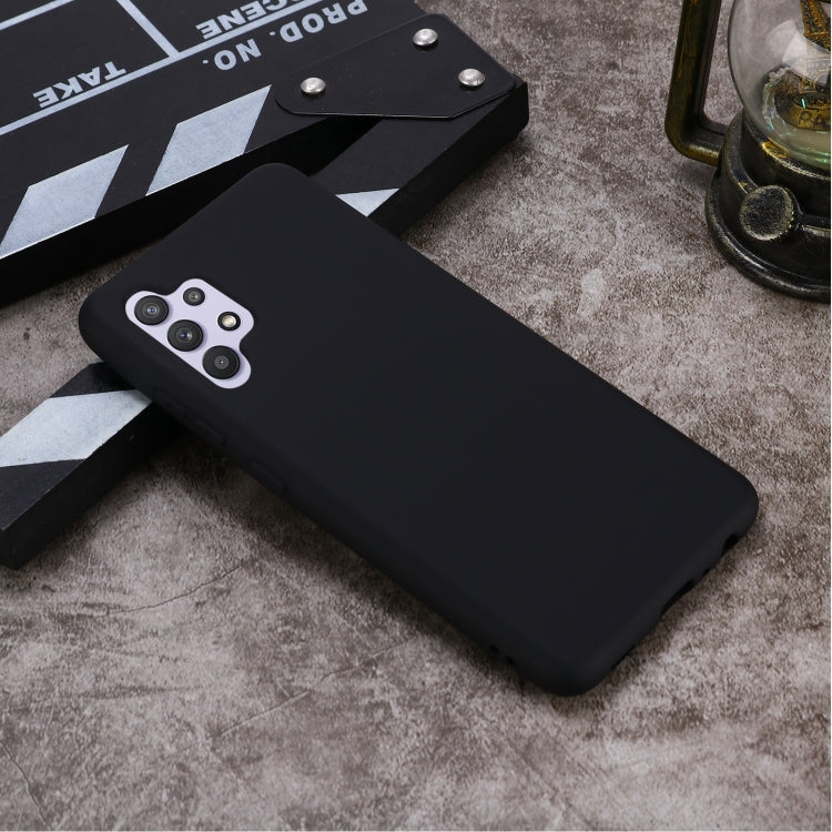 For Samsung Galaxy A32 4G Solid Color Liquid Silicone Dropproof Full Coverage Protective Case