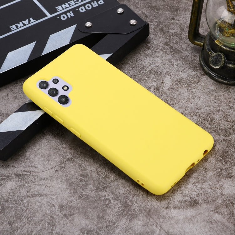 For Samsung Galaxy A32 4G Solid Color Liquid Silicone Dropproof Full Coverage Protective Case