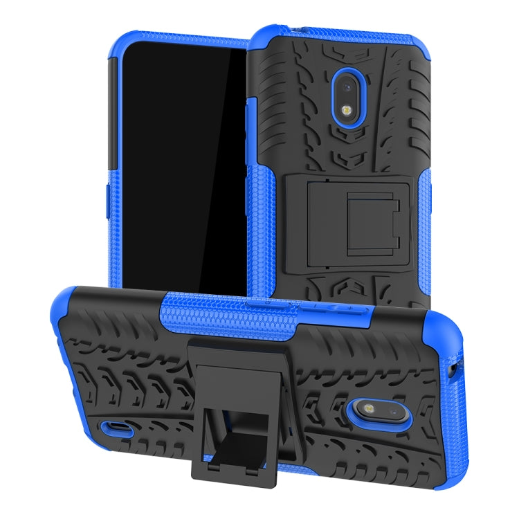 For Nokia 2.2 Tire Texture TPU + PC Shockproof Case with Holder