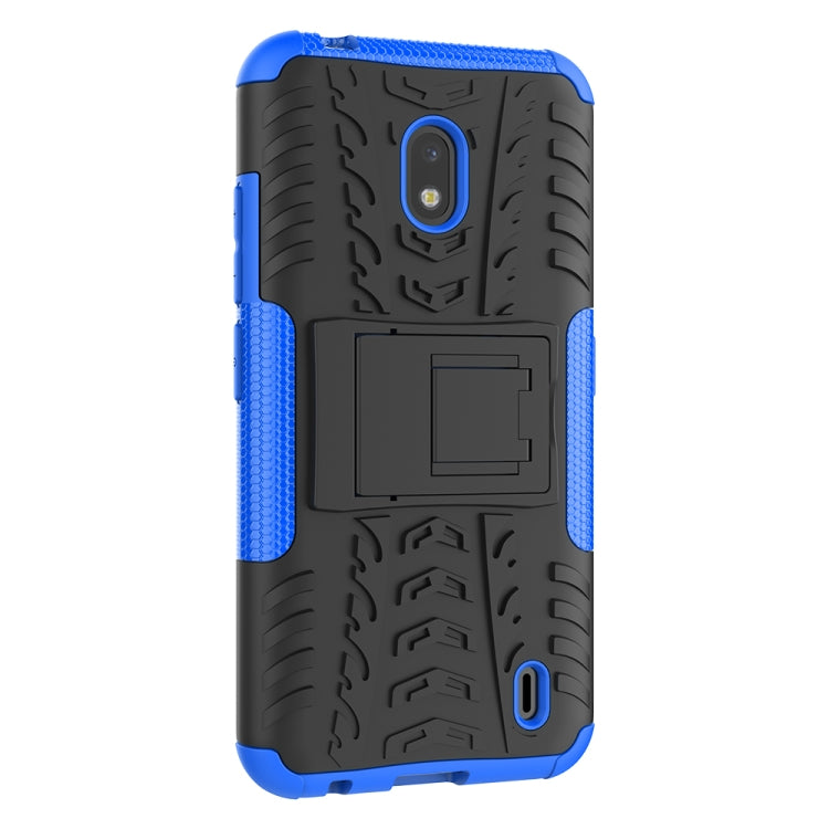 For Nokia 2.2 Tire Texture TPU + PC Shockproof Case with Holder