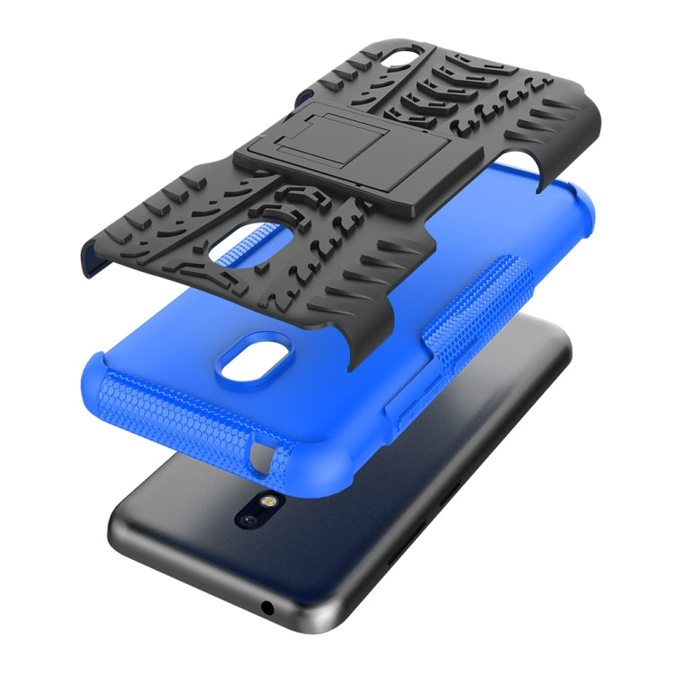For Nokia 2.2 Tire Texture TPU + PC Shockproof Case with Holder