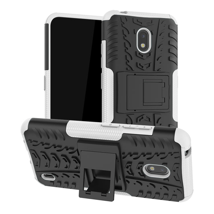 For Nokia 2.2 Tire Texture TPU + PC Shockproof Case with Holder
