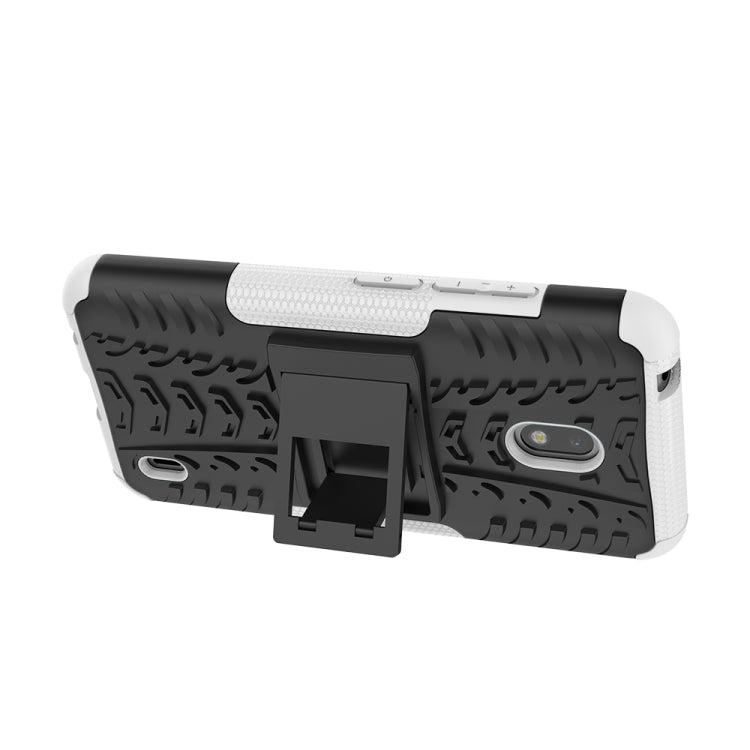 For Nokia 2.2 Tire Texture TPU + PC Shockproof Case with Holder