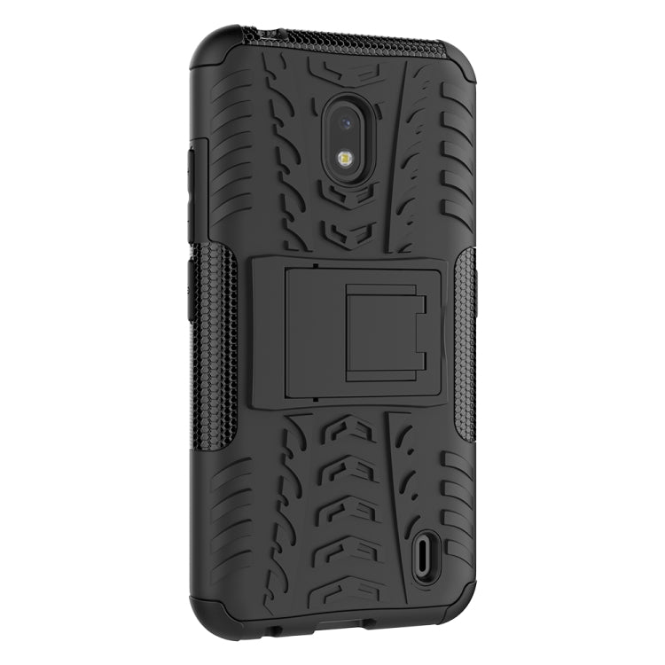 For Nokia 2.2 Tire Texture TPU + PC Shockproof Case with Holder