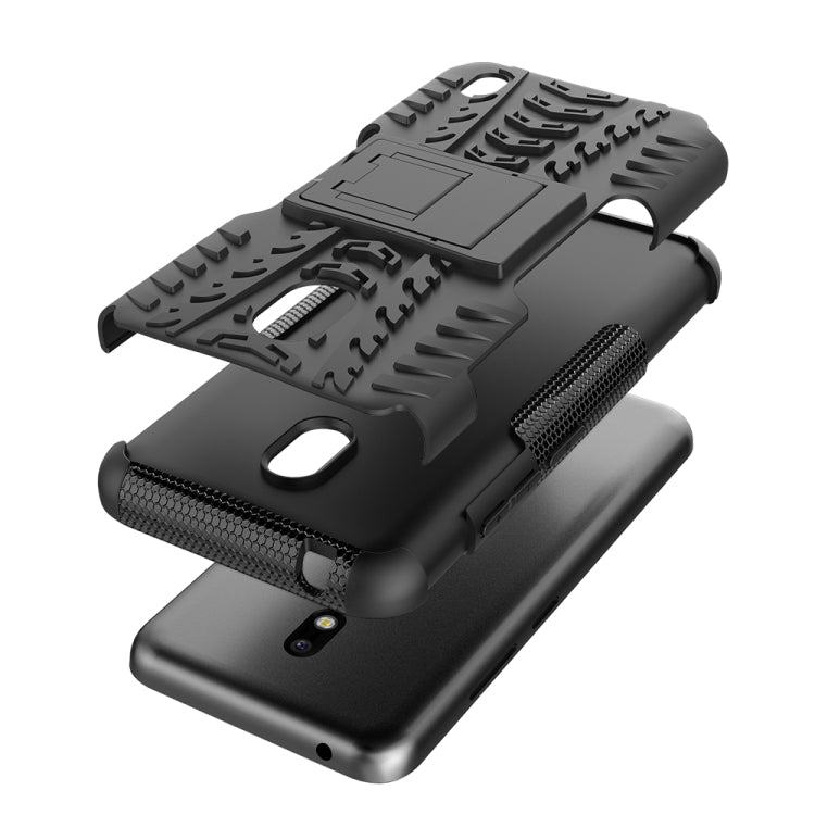 For Nokia 2.2 Tire Texture TPU + PC Shockproof Case with Holder