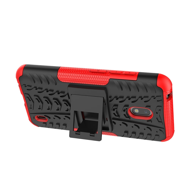 For Nokia 2.2 Tire Texture TPU + PC Shockproof Case with Holder