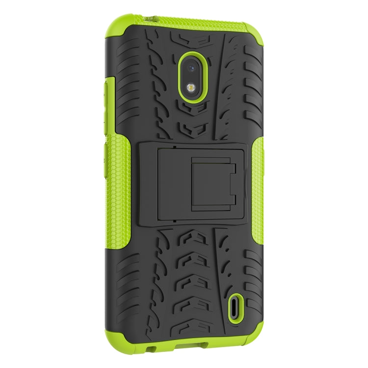 For Nokia 2.2 Tire Texture TPU + PC Shockproof Case with Holder