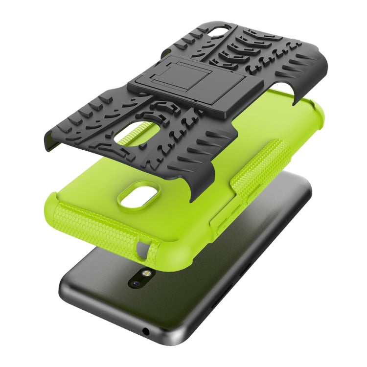 For Nokia 2.2 Tire Texture TPU + PC Shockproof Case with Holder