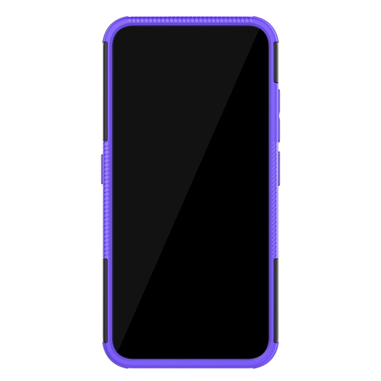For Nokia 2.2 Tire Texture TPU + PC Shockproof Case with Holder