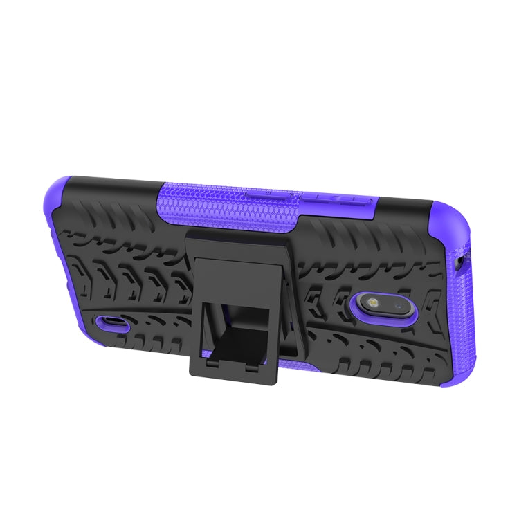For Nokia 2.2 Tire Texture TPU + PC Shockproof Case with Holder