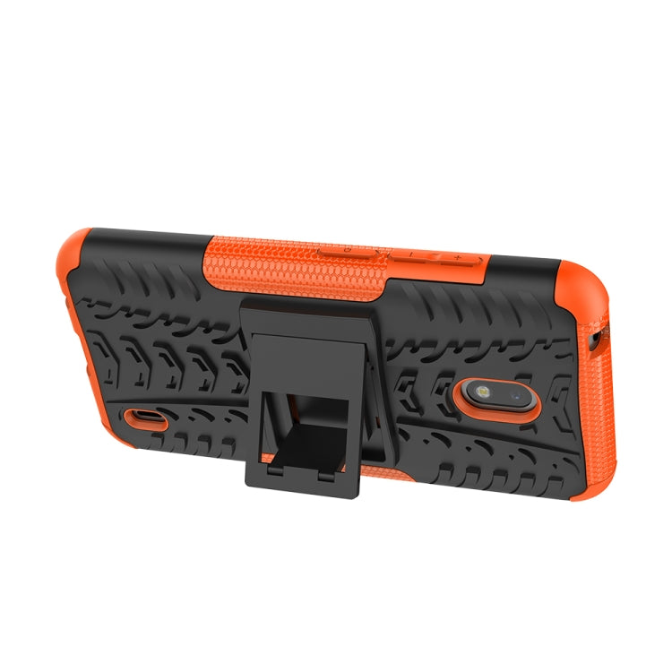 For Nokia 2.2 Tire Texture TPU + PC Shockproof Case with Holder