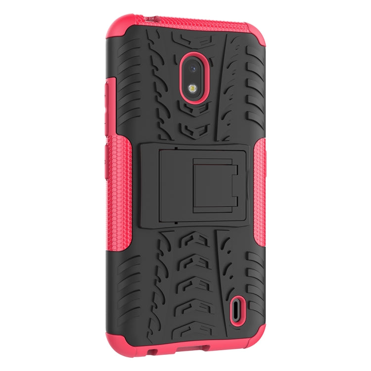 For Nokia 2.2 Tire Texture TPU + PC Shockproof Case with Holder