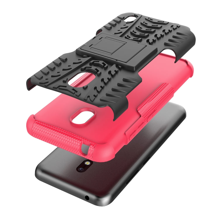 For Nokia 2.2 Tire Texture TPU + PC Shockproof Case with Holder
