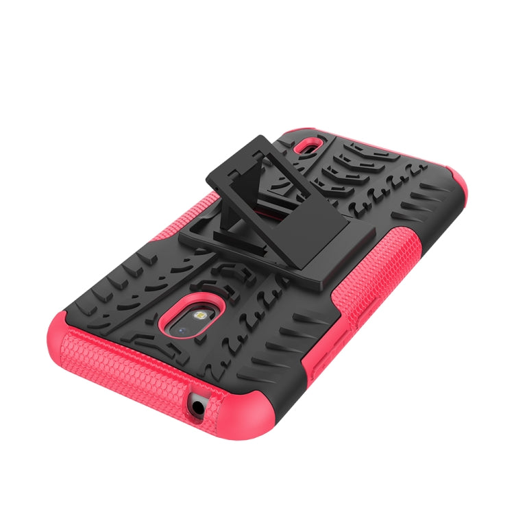 For Nokia 2.2 Tire Texture TPU + PC Shockproof Case with Holder