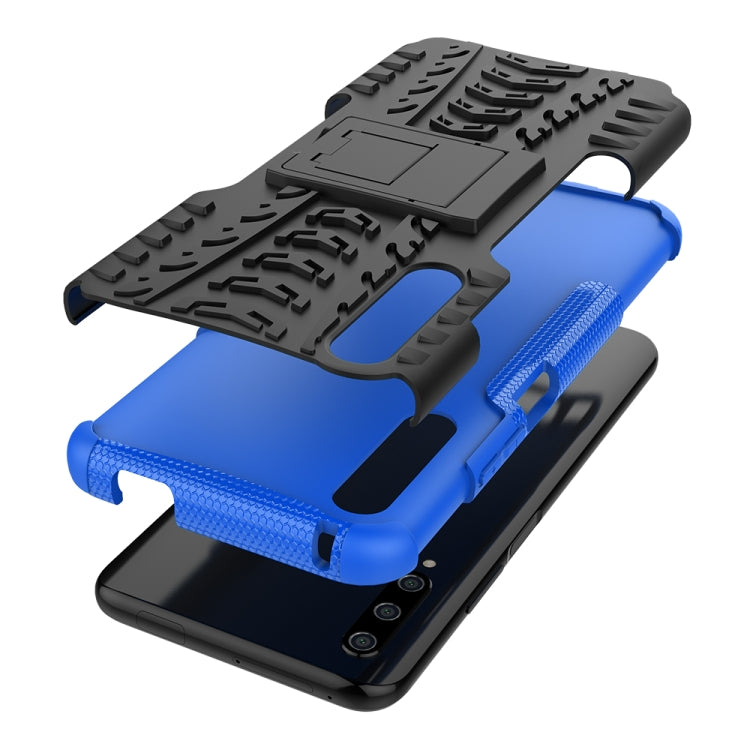 For Huawei Honor 9X Pro Tire Texture TPU + PC Shockproof Case with Holder