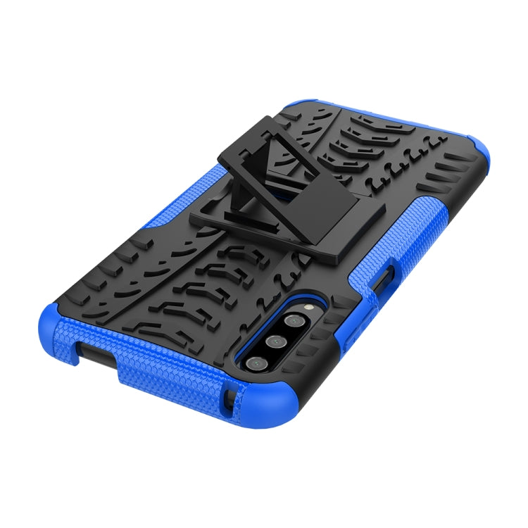 For Huawei Honor 9X Pro Tire Texture TPU + PC Shockproof Case with Holder