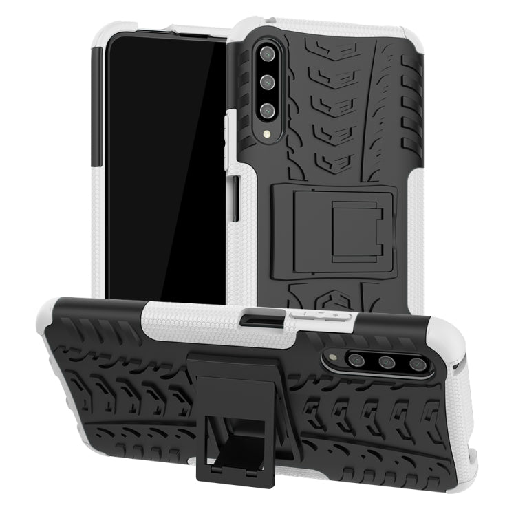 For Huawei Honor 9X Pro Tire Texture TPU + PC Shockproof Case with Holder