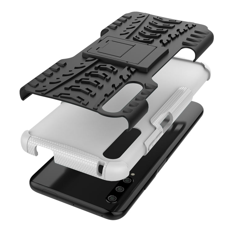 For Huawei Honor 9X Pro Tire Texture TPU + PC Shockproof Case with Holder