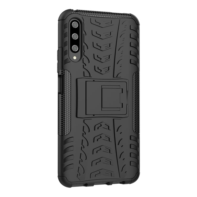 For Huawei Honor 9X Pro Tire Texture TPU + PC Shockproof Case with Holder