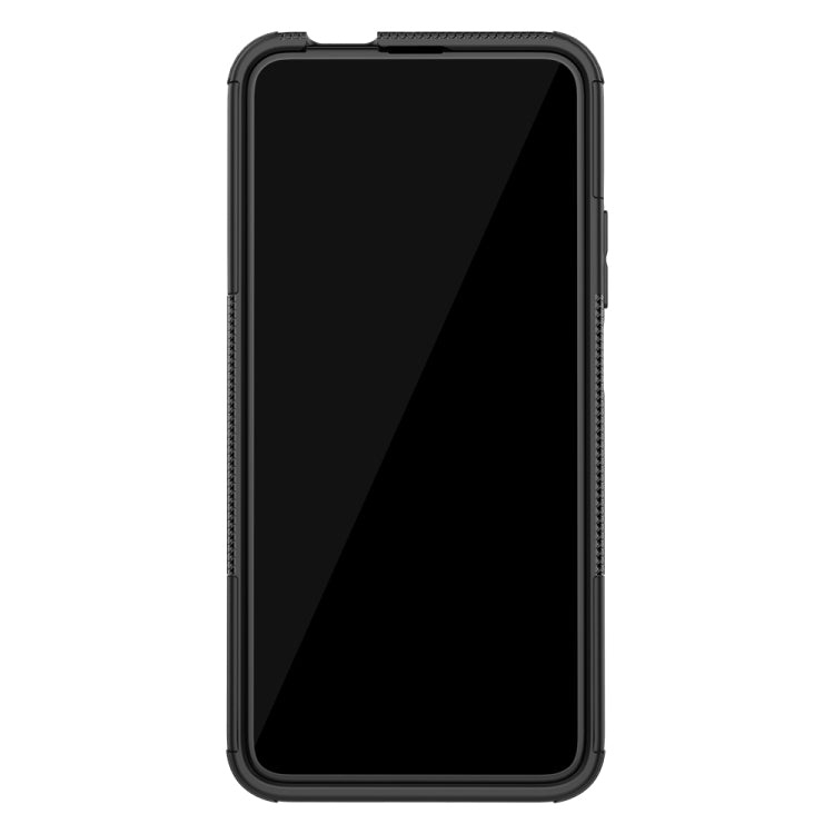 For Huawei Honor 9X Pro Tire Texture TPU + PC Shockproof Case with Holder