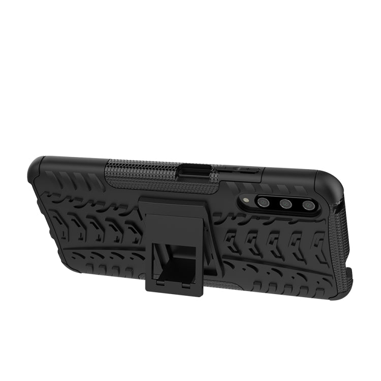 For Huawei Honor 9X Pro Tire Texture TPU + PC Shockproof Case with Holder